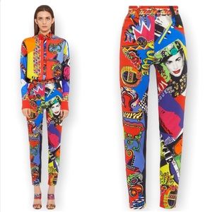 New Versace Vogue 1991 Tribute High Waisted Jeans